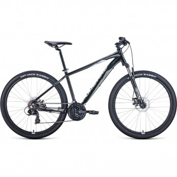 Велосипед FORWARD APACHE 27,5 2.0 disc, рама 17", 2020-2021, черный/серый