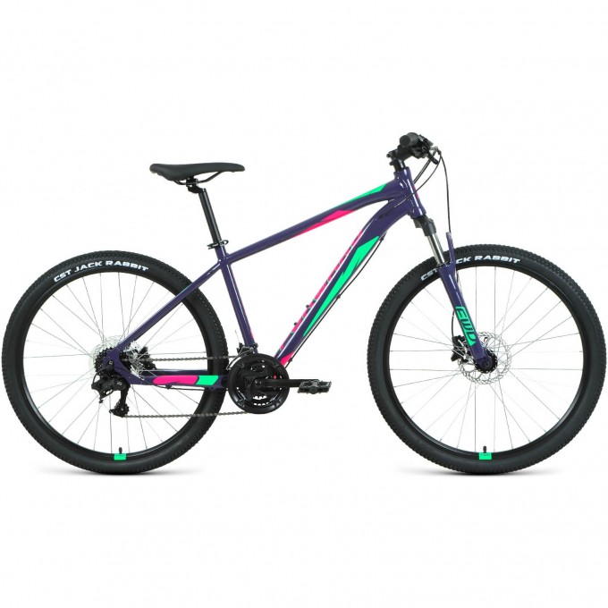 Велосипед FORWARD APACHE 27,5 3.2 HD, рама 19", 2022, фиолетовый/зеленый RBK22FW27374 Велосипед FORWARD APACHE 27,5 3.2 HD, рама 19", 2022, фиолетовый/зеленый RBK22FW27374