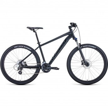 Велосипед FORWARD APACHE 27,5 X (2021) черный матовый/черный с рамой 19"