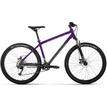 Велосипед FORWARD APACHE 29 2.0 D 29", рама 17", фиолетовый/темно-серый, 2023