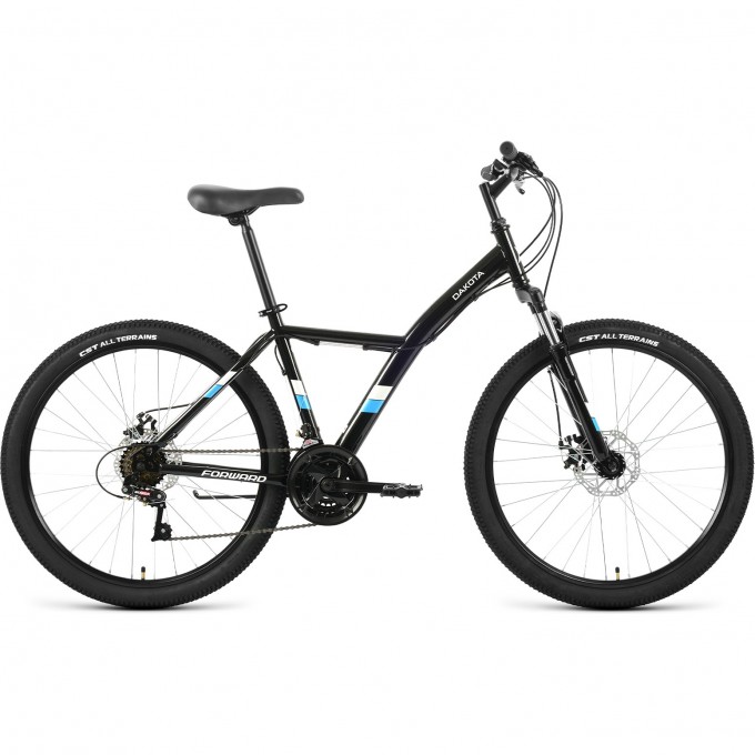Велосипед FORWARD DAKOTA 26 2.0 D, рама 16.5", 2022, черный/бирюзовый RBK22FW26601 Велосипед FORWARD DAKOTA 26 2.0 D, рама 16.5", 2022, черный/бирюзовый RBK22FW26601