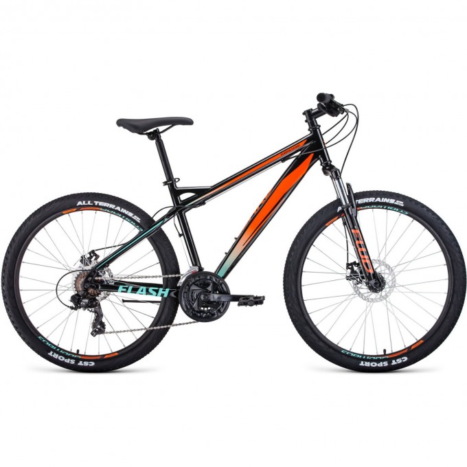 Велосипед FORWARD FLASH 26 2.0 disc (2020) черный/оранжевый с рамой 17" 74803 CHERNYII/ORANJEVYII 17 Велосипед FORWARD FLASH 26 2.0 disc (2020) черный/оранжевый с рамой 17" 74803 CHERNYII/ORANJEVYII 17