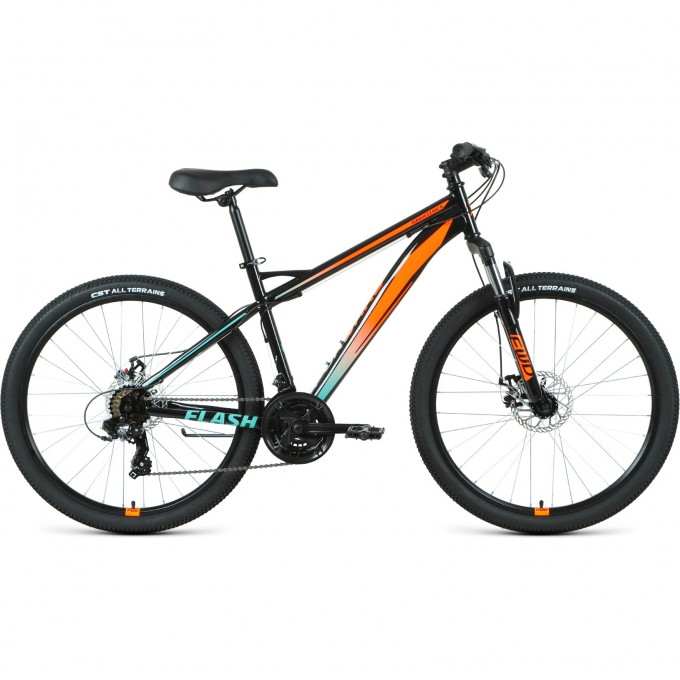 Велосипед FORWARD FLASH 26 2.2 S disc (2021) черный/оранжевый с рамой 19" 79407 CHERNYII/ORANJEVYII 19 Велосипед FORWARD FLASH 26 2.2 S disc (2021) черный/оранжевый с рамой 19" 79407 CHERNYII/ORANJEVYII 19