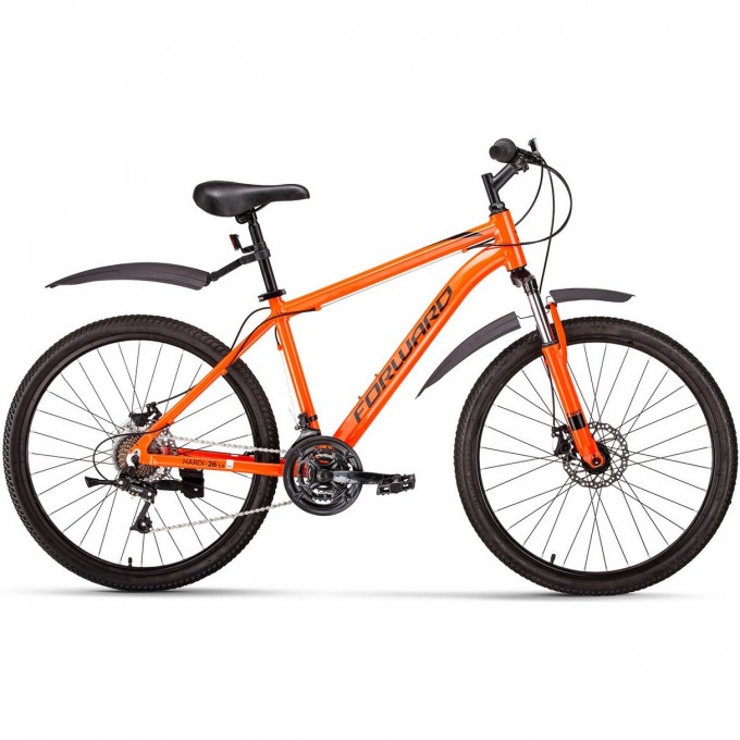 Велосипед FORWARD HARDI 26 2.0 disc (2020) оранжевый с рамой 17" 75160 ORANJEVYII Велосипед FORWARD HARDI 26 2.0 disc (2020) оранжевый с рамой 17" 75160 ORANJEVYII