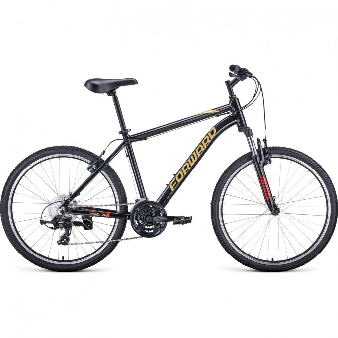 Велосипед FORWARD HARDI 27,5 X D, рама 18", 2022, черный/желтый RBK22FW27714 Велосипед FORWARD HARDI 27,5 X D, рама 18", 2022, черный/желтый RBK22FW27714