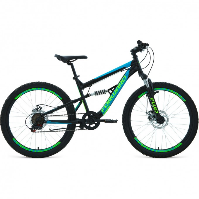 Велосипед FORWARD RAPTOR 24 2.0 D (2022) черный/бирюзовый 94979 CHERNYII/BIRYUZOVYII Велосипед FORWARD RAPTOR 24 2.0 D (2022) черный/бирюзовый 94979 CHERNYII/BIRYUZOVYII