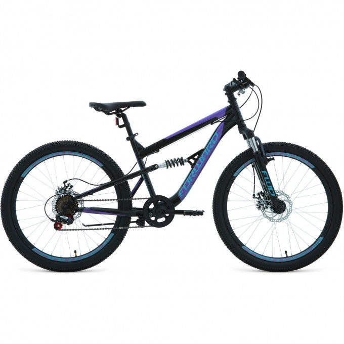 Велосипед FORWARD RAPTOR 24 2.0 disc, рама 15", 2020-2021, черный/бирюзовый RBKW1F146003 Велосипед FORWARD RAPTOR 24 2.0 disc, рама 15", 2020-2021, черный/бирюзовый RBKW1F146003