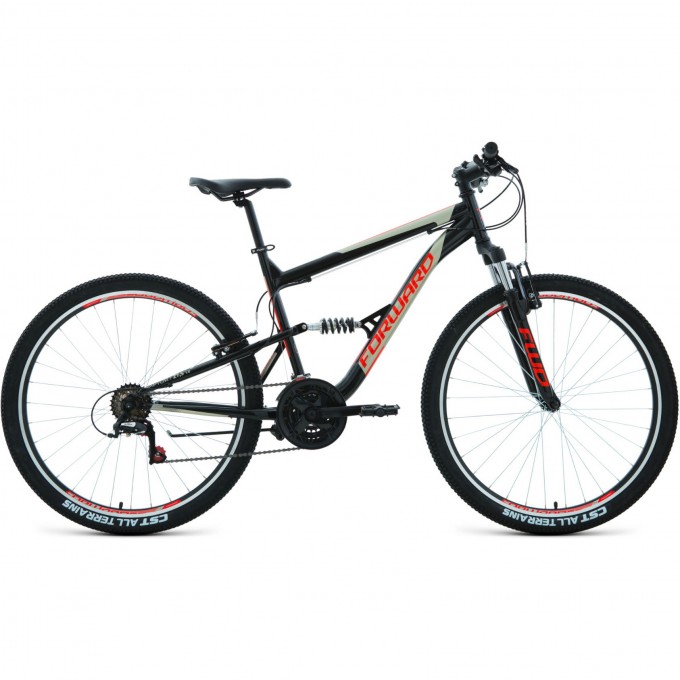 Велосипед FORWARD RAPTOR 27,5 1.0, рама 18", 2020-2021, черный/красный RBKW1F17E005 Велосипед FORWARD RAPTOR 27,5 1.0, рама 18", 2020-2021, черный/красный RBKW1F17E005