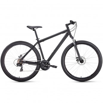 Велосипед FORWARD SPORTING 29 2.1 disc (2021) с рамой 17", черный матовый/черный