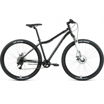 Велосипед FORWARD SPORTING 29 2.2 disc (2021) черный/белый с рамой 17"
