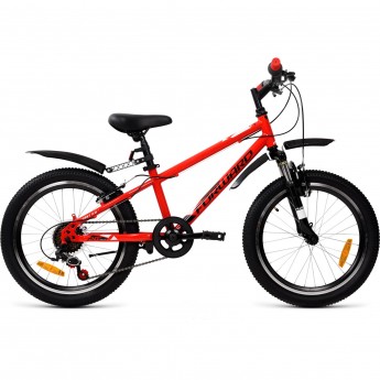 Велосипед FORWARD UNIT 20 2.2 (2021) красный/черный Велосипед FORWARD UNIT 20 2.2 (2021) красный/черный